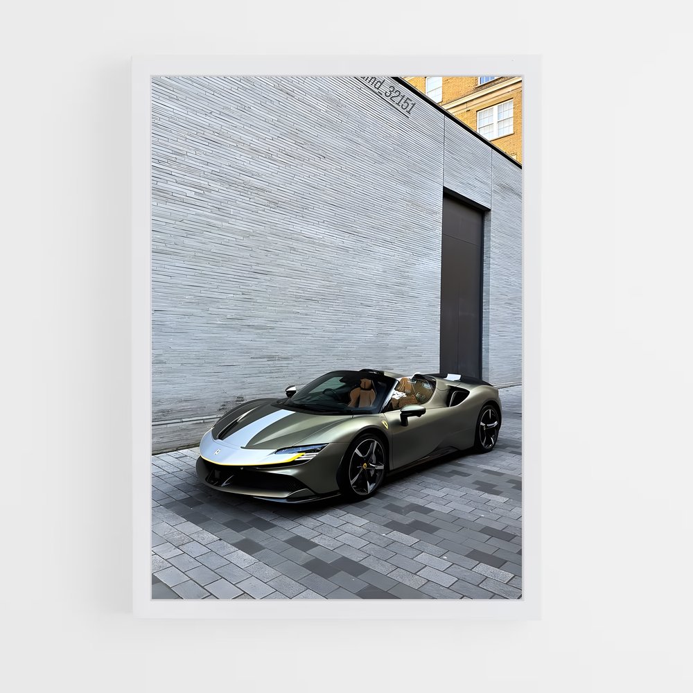 Poster Green Beast – affiche Ferrari (vue 3)